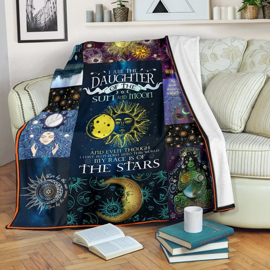 Daughter Of Sun And Moon CLH0211090F Sherpa Fleece Blanket