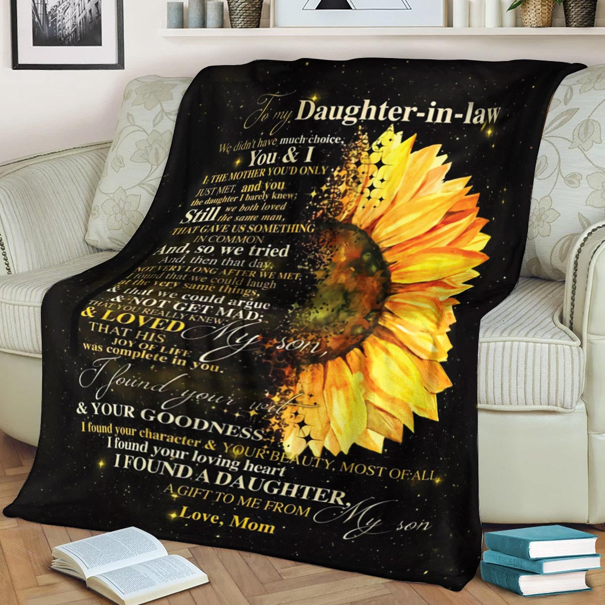 Daughter in law I found a Daughter CLA1910470F Sherpa Fleece Blanket