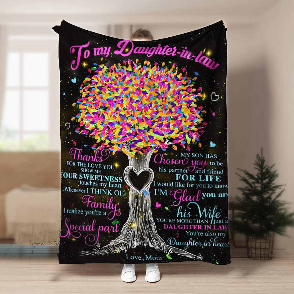 Daughter in law Special Part CLA1910471F Sherpa Fleece Blanket
