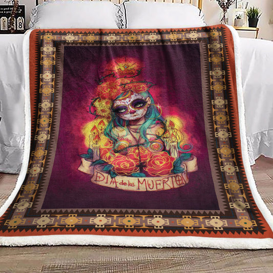 Day Of The Dead BL270952F Sherpa Fleece Blanket