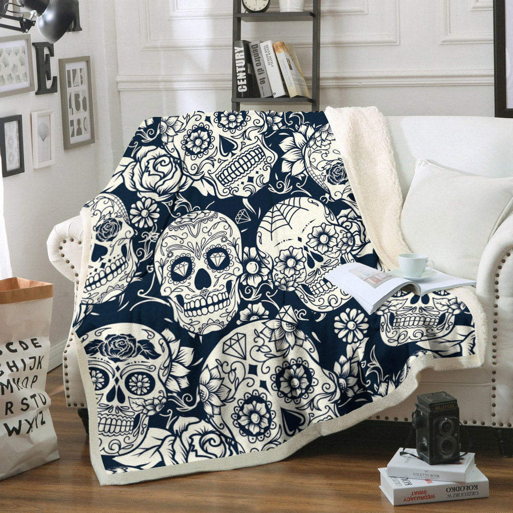 Day Of The Dead BT180948F Sherpa Fleece Blanket
