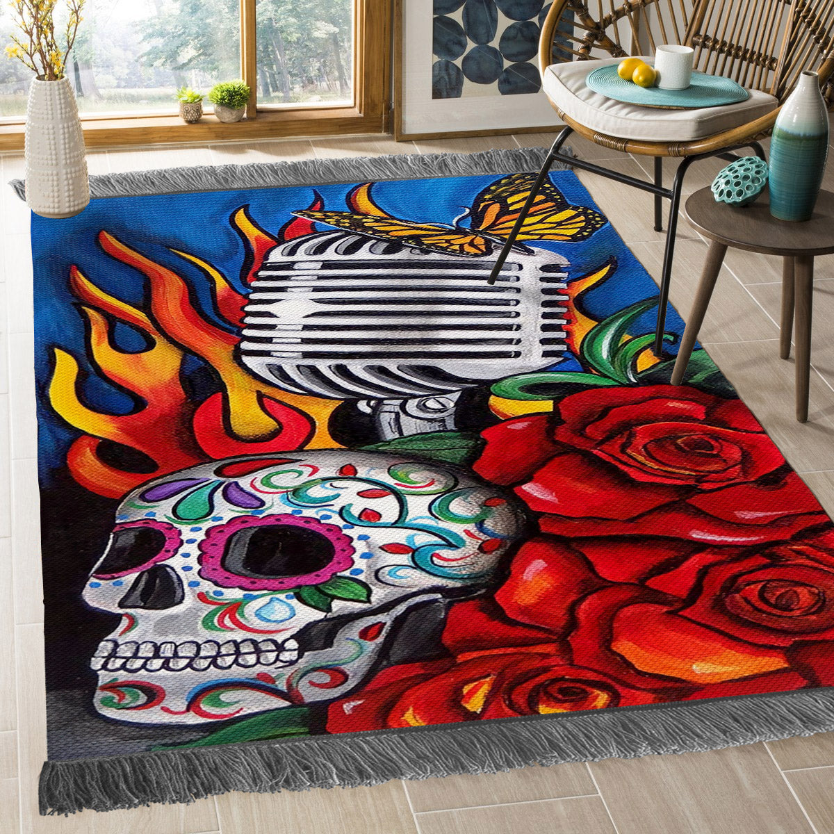 Day Of The Dead BT2809054O Decorative Floor-cloth