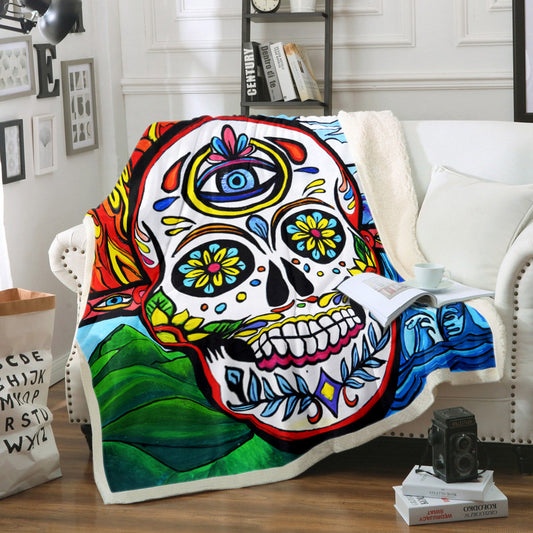 Day Of The Dead TT0709035TM Sherpa Fleece Blanket