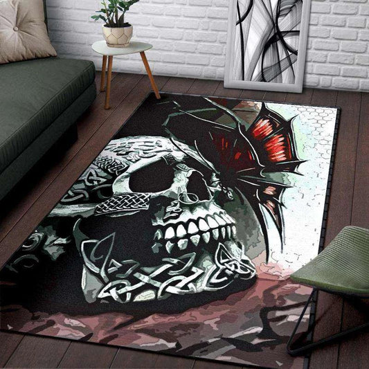 Deathly Wings Skull CLM2310163M Rug