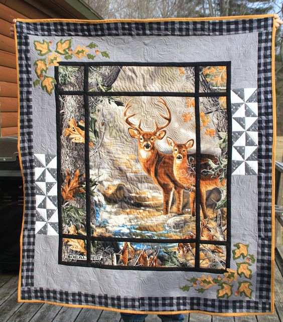 Deer CLA1410170Q Quilt Blanket