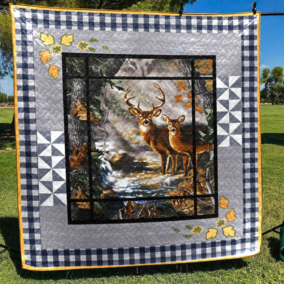 Deer CLA1410170Q Quilt Blanket