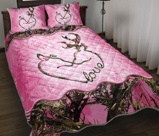 Deer Camouflage Quilt Bedding Set TL300904