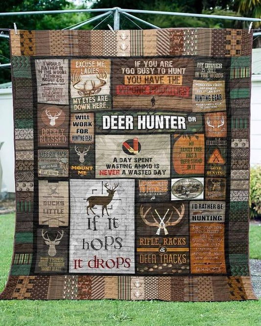 Deer Hunter CLA2810198Q Quilt Blanket