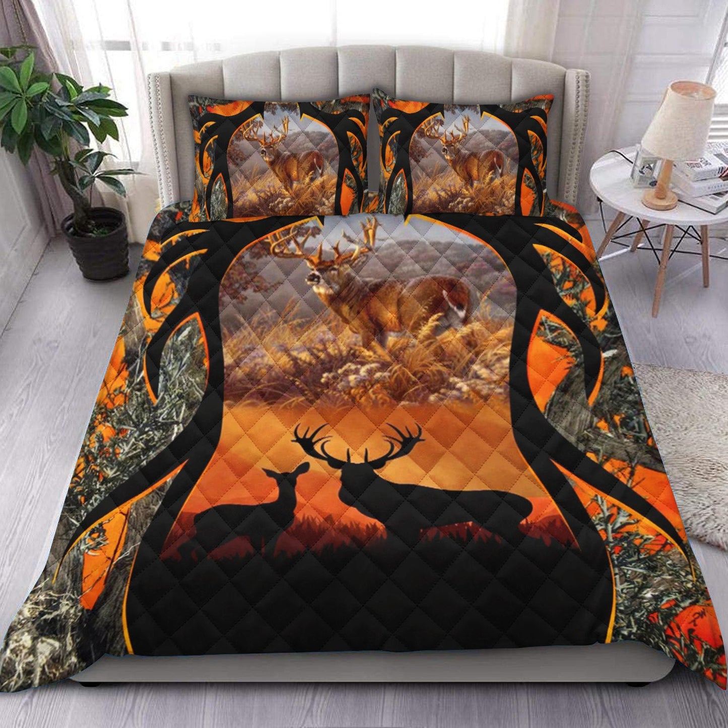 Deer Hunting Quilt Bedding Set ND280902