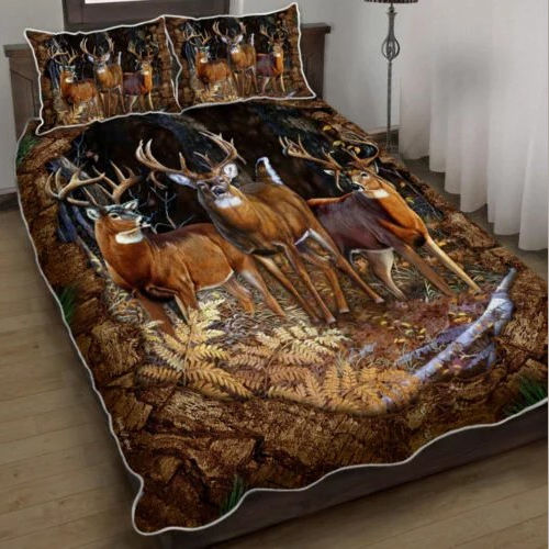 Deer Hunting Quilt Bed Sheet CLH0809004