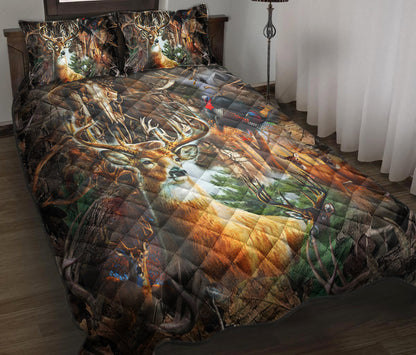 Deer Hunting Quilt Bedding Set TL090921