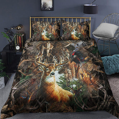 Deer Hunting Quilt Bedding Set TL090921