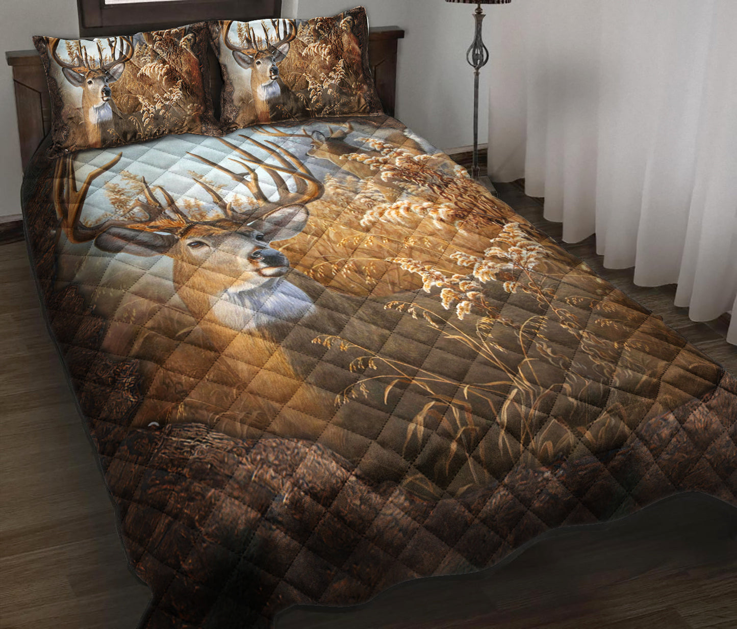 Deer Quilt Bedding Set TL090919