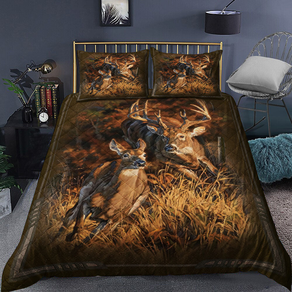 Deer Quilt Bedding Set TM140904 Quilt Bedding Set TL140910