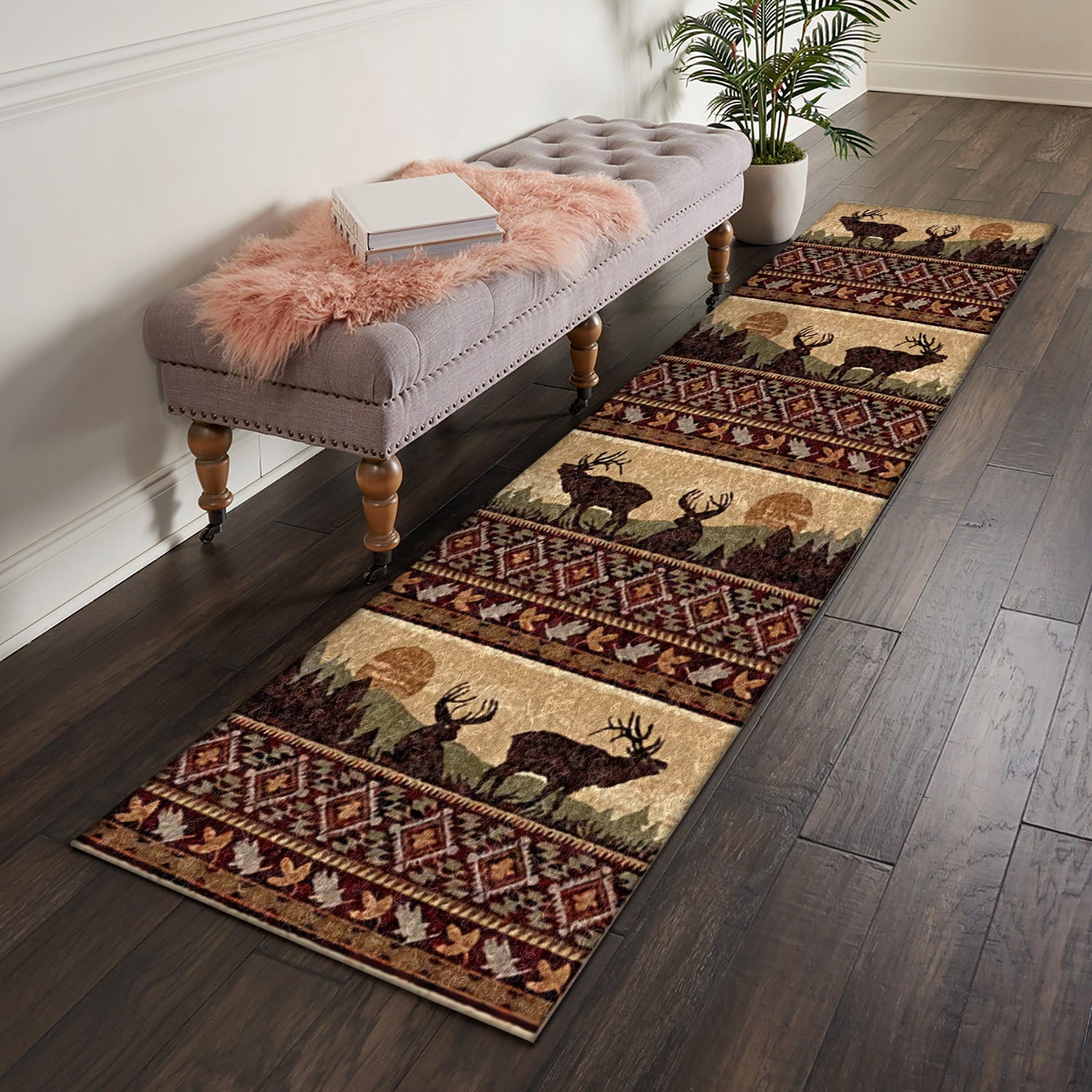 Deer AA101012N Runner Rug