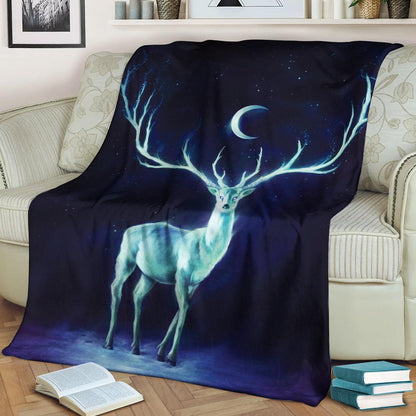 Deer CLP190814 Sherpa Fleece Blanket