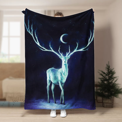 Deer CLP190814 Sherpa Fleece Blanket