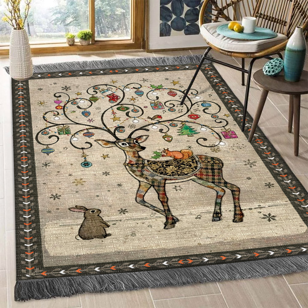 Deer Christmas TN2509029F Decorative Floor-cloth