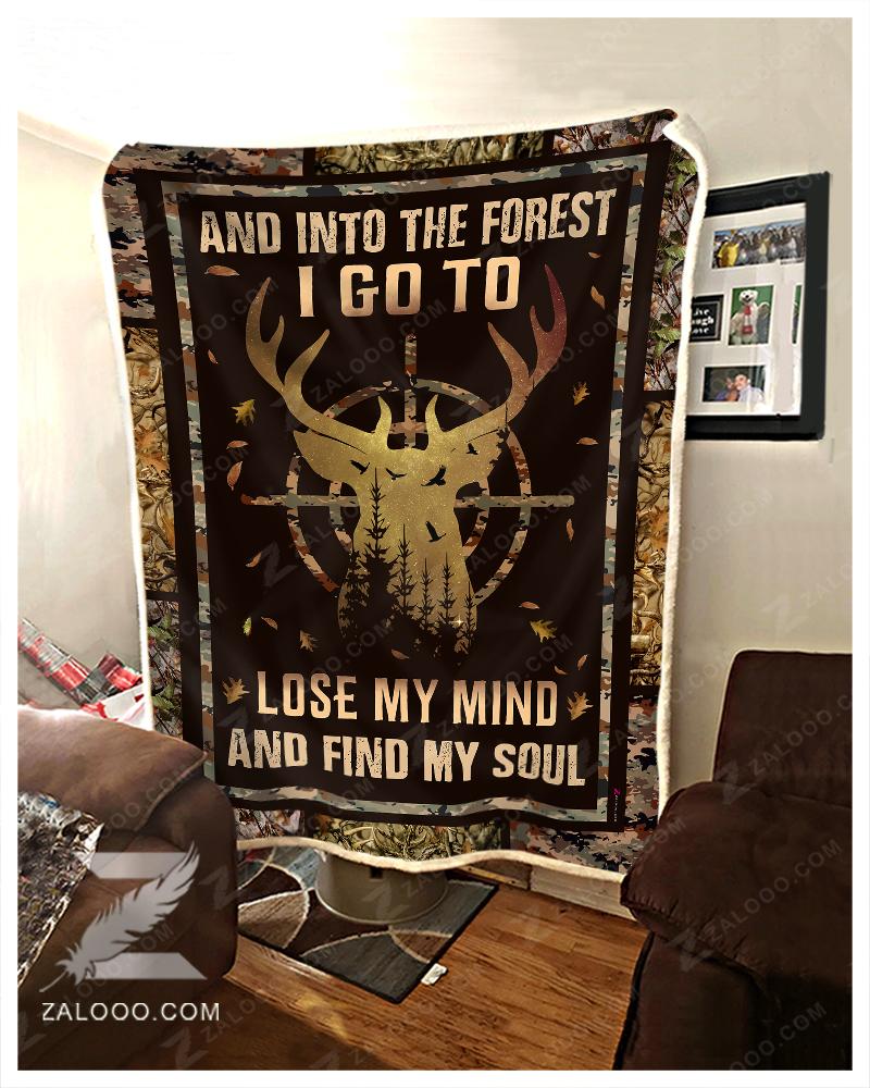 Deer Hunting CL11100055MDF Sherpa Fleece Blanket