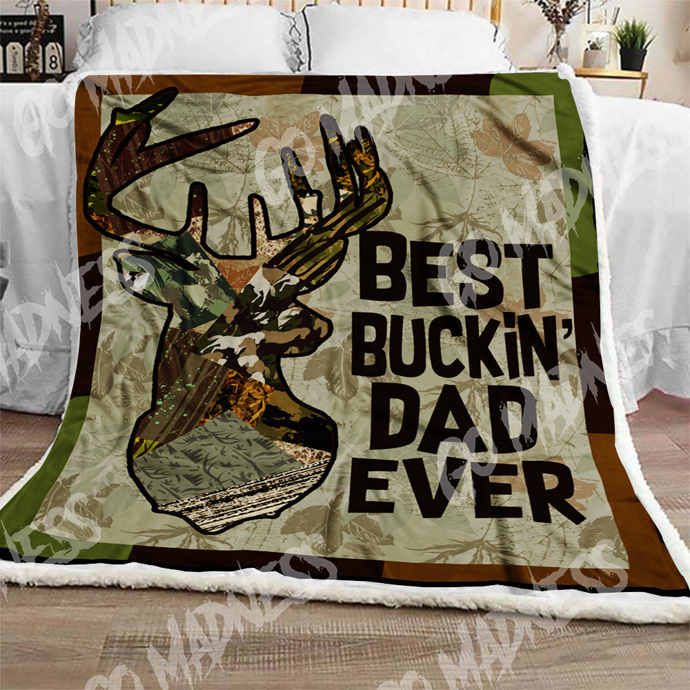 Deer Hunting CL14100010MDF Sherpa Fleece Blanket