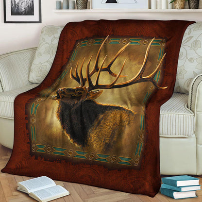 Deer NT050963F Sherpa Fleece Blanket