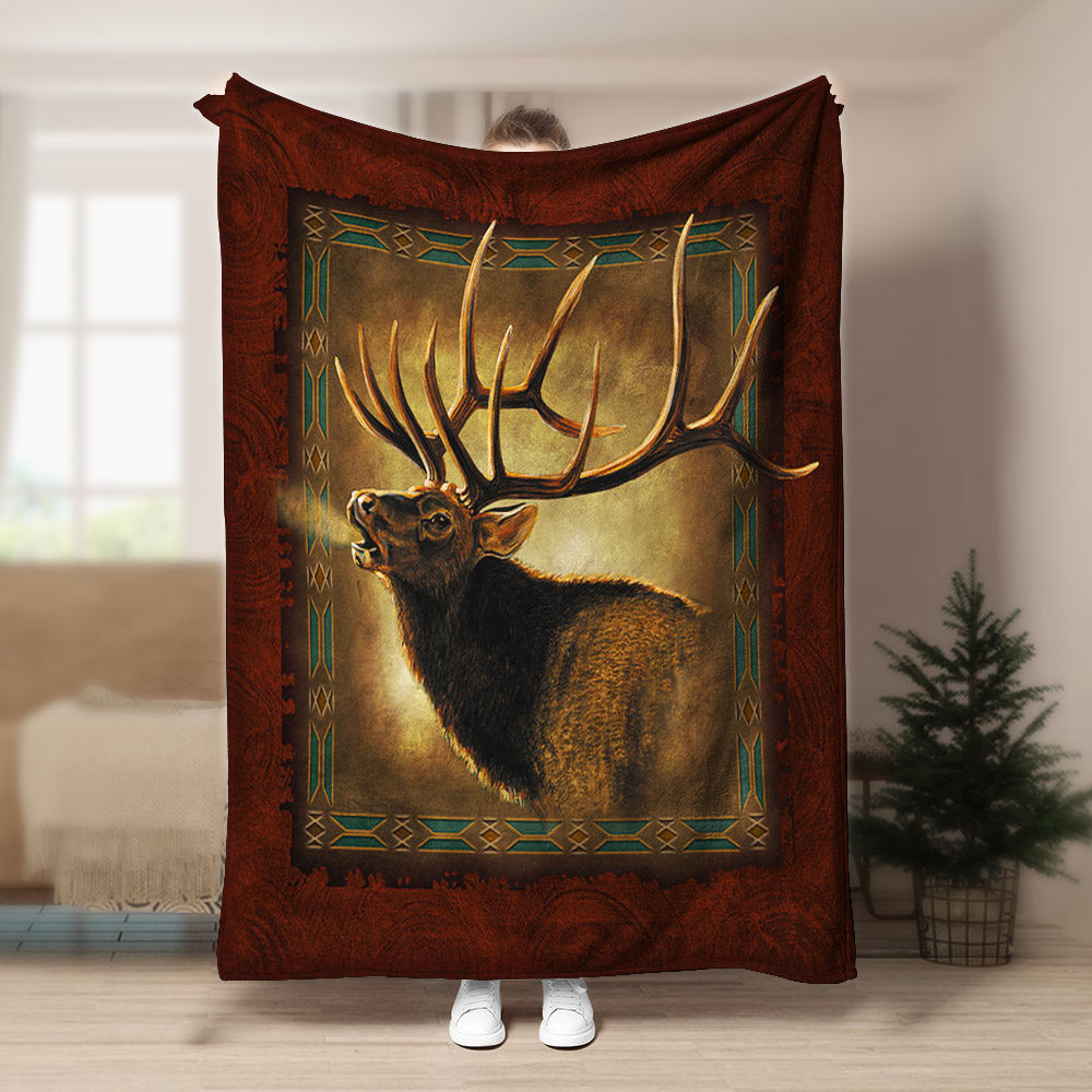 Deer NT050963F Sherpa Fleece Blanket
