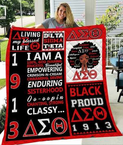 Delta Sigma Theta ND191008 Quilt Blanket