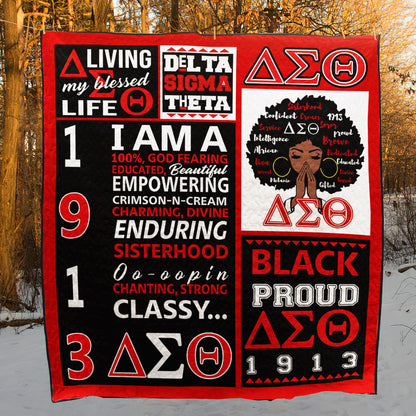 Delta Sigma Theta ND191008 Quilt Blanket