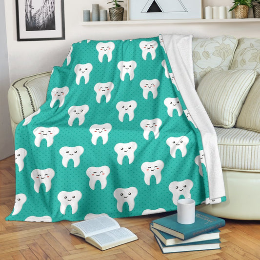 Dentistry Dentist Dental Tooth CL12100361MDF Sherpa Fleece Blanket