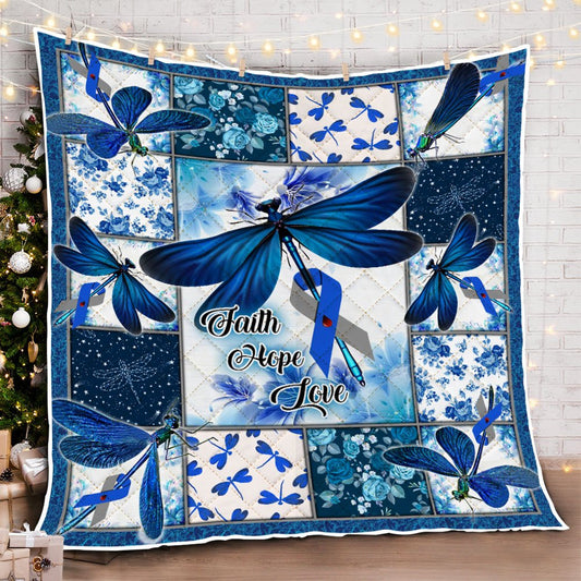 Diabetes Dragonfly ND201006 Quilt Blanket