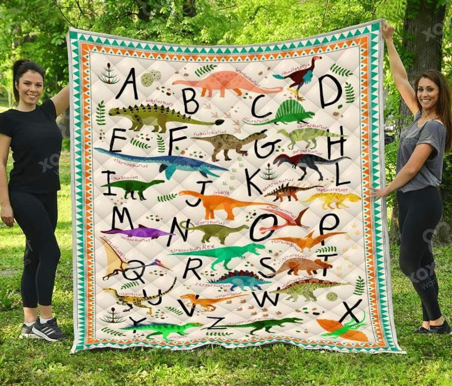 Dinosaur Alphabet CL05100031MDQ Quilt Blanket