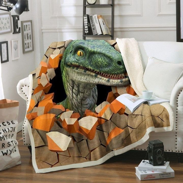 Dinosaur NT220815F Sherpa Fleece Blanket