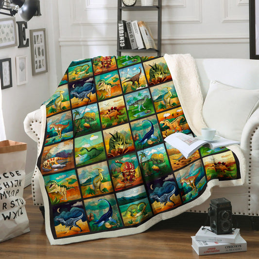 Dinosaur CL02110463MDF Sherpa Fleece Blanket