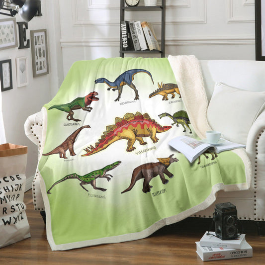 Dinosaur HM270833F Sherpa Fleece Blanket