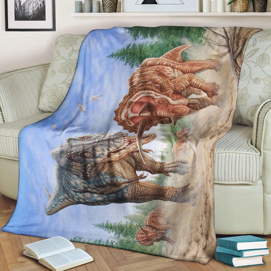 Dinosaur NT190820F Sherpa Fleece Blanket