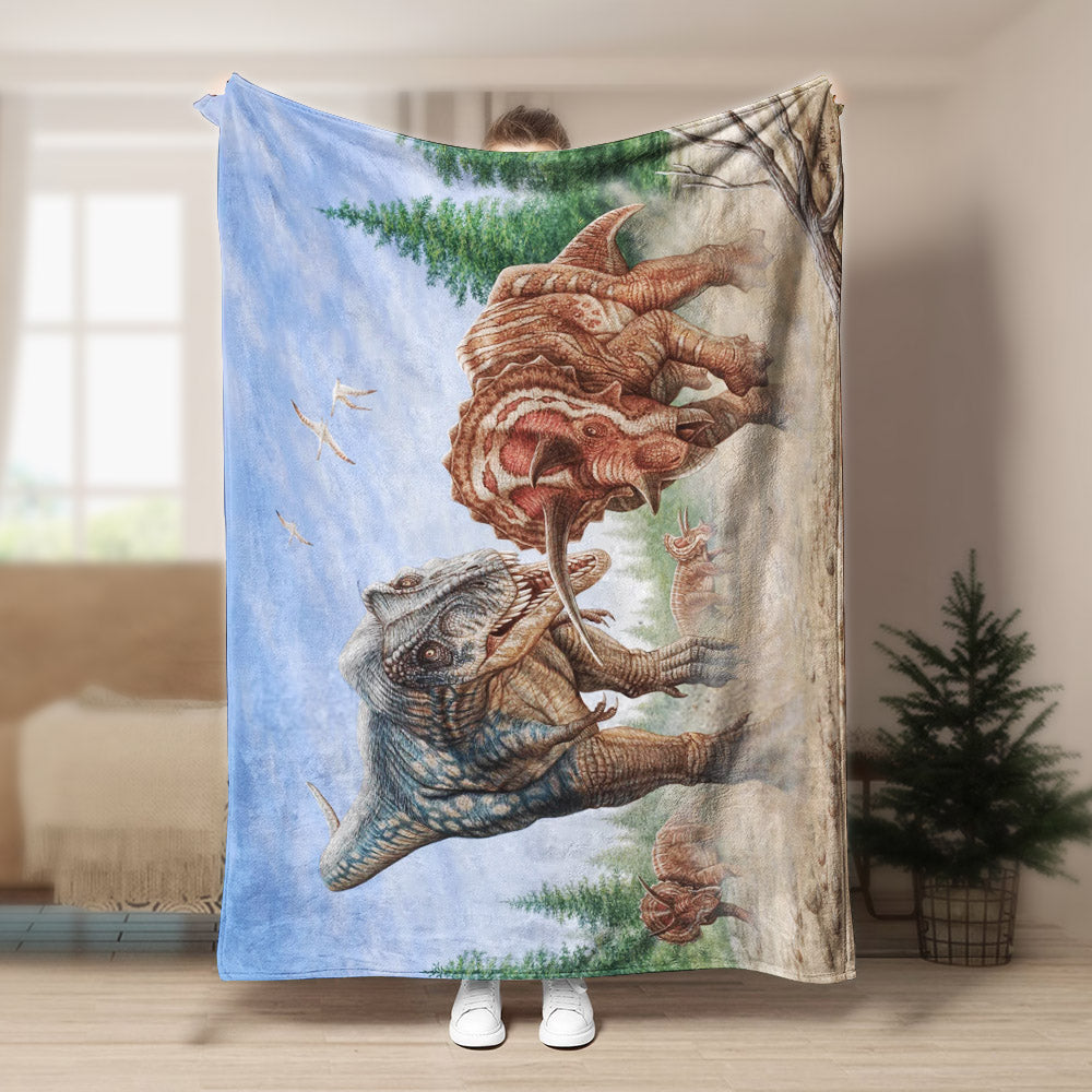 Dinosaur NT190820F Sherpa Fleece Blanket