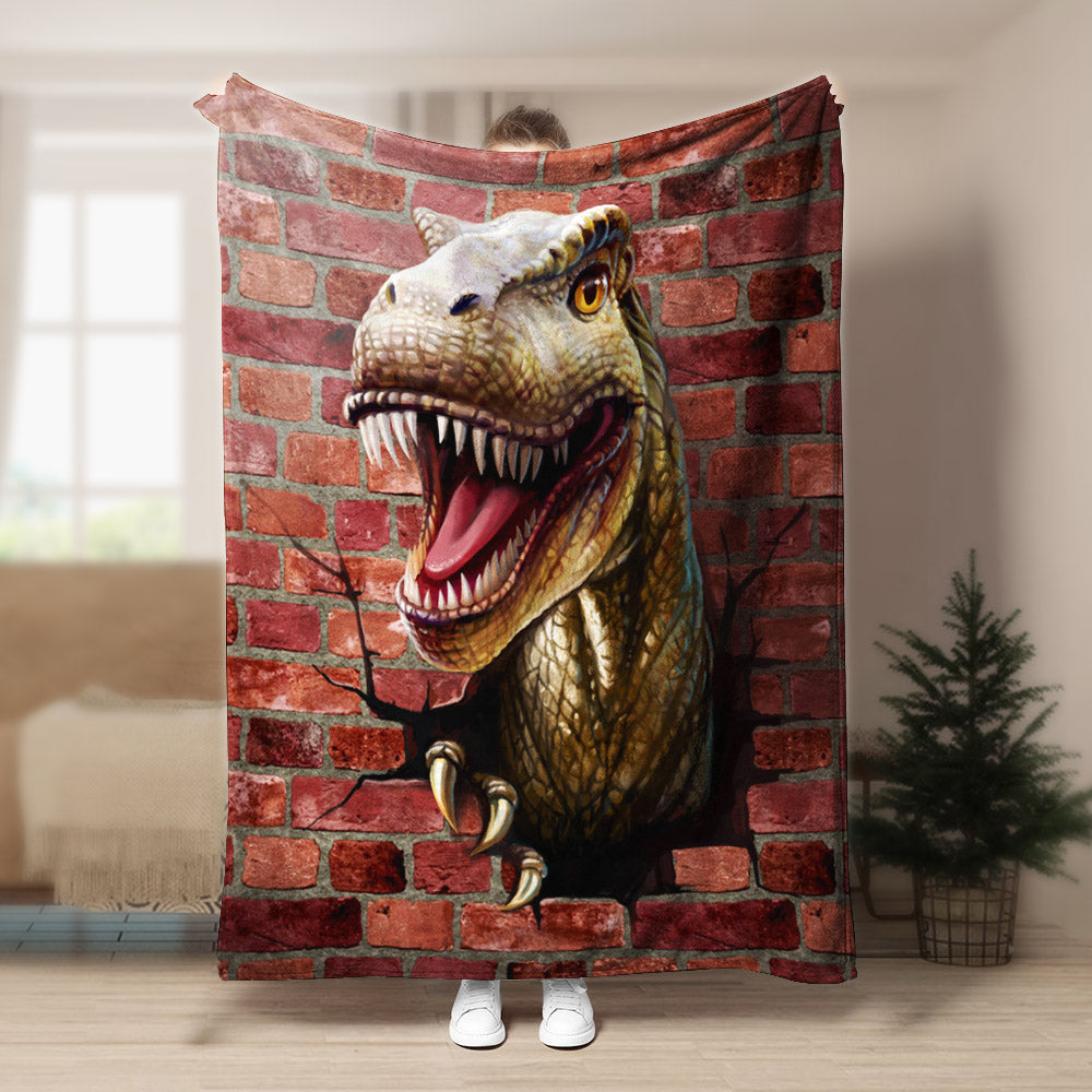 Dinosaur NT190821F Sherpa Fleece Blanket