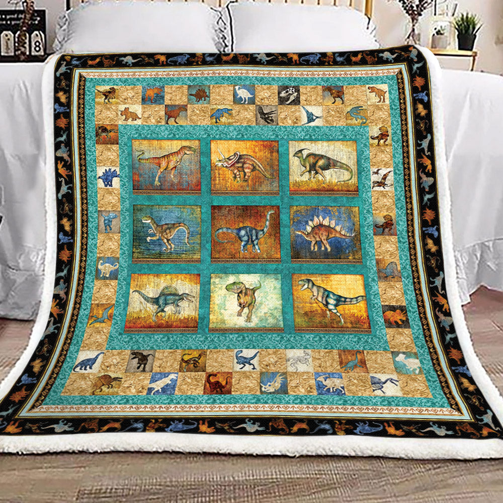 Dinosaur TN230914TT Sherpa Fleece Blanket