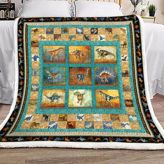 Dinosaur TN230914TT Sherpa Fleece Blanket