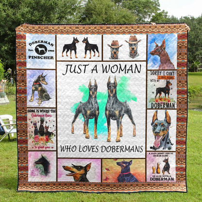 Doberman CL01110105MDQ Quilt Blanket