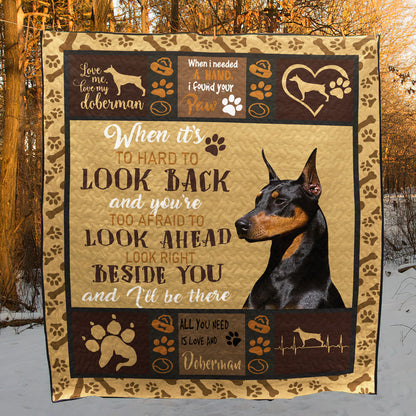 Doberman CL09100100MDQ Quilt Blanket