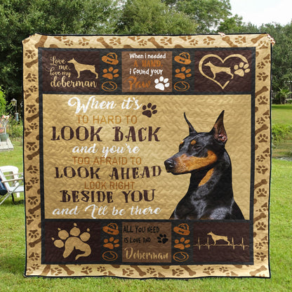 Doberman CL09100100MDQ Quilt Blanket