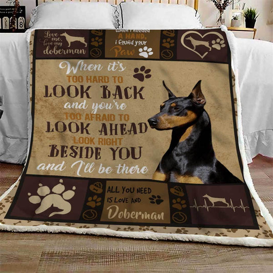 Doberman CL09100110MDF Sherpa Fleece Blanket