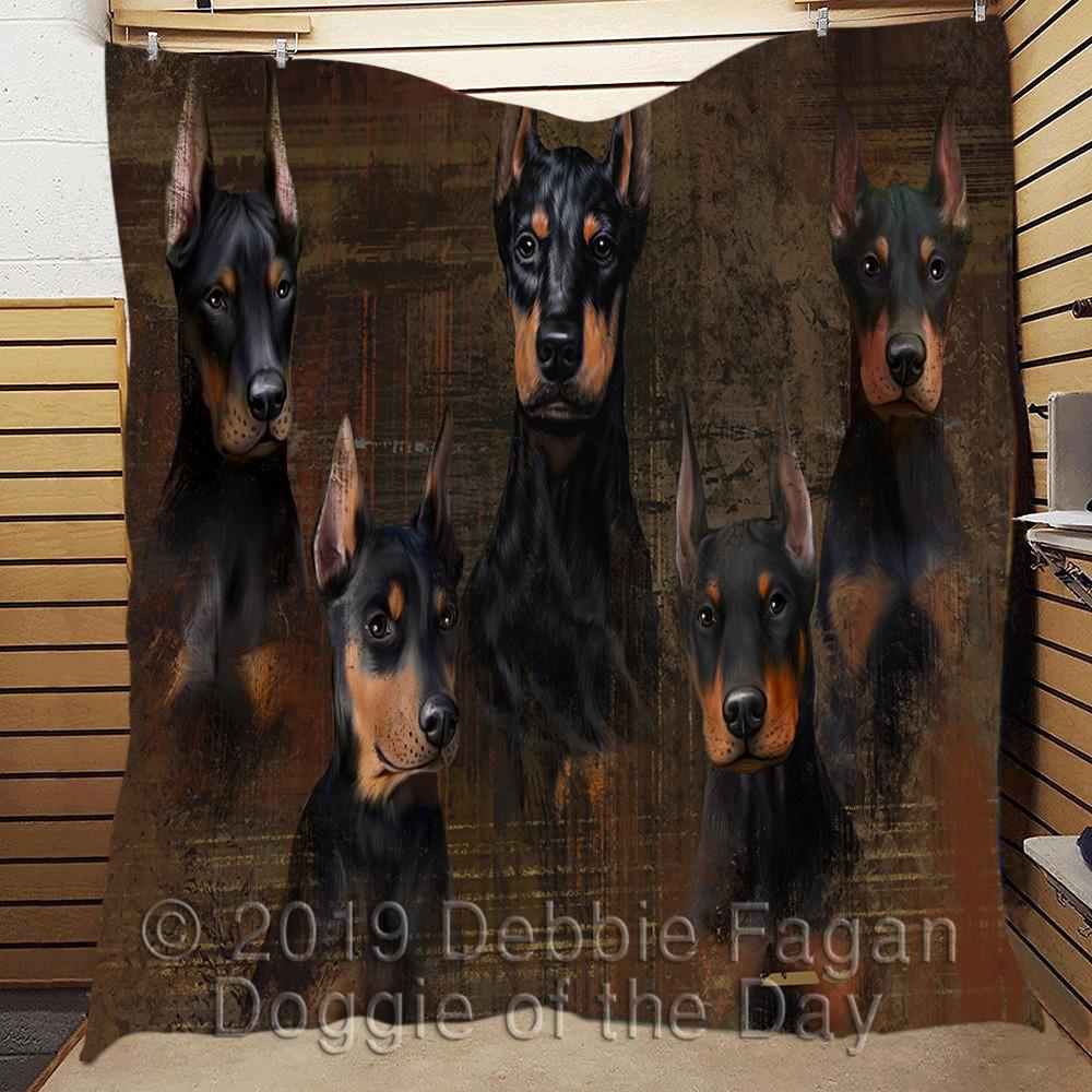 Doberman CL18110743MDQ Quilt Blanket