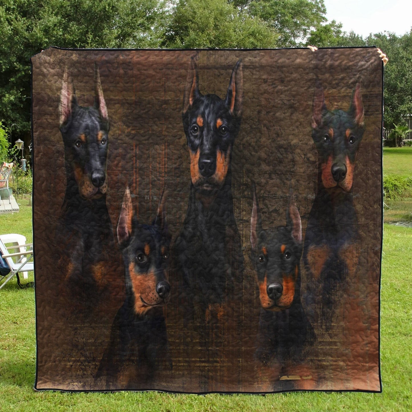 Doberman CL18110743MDQ Quilt Blanket