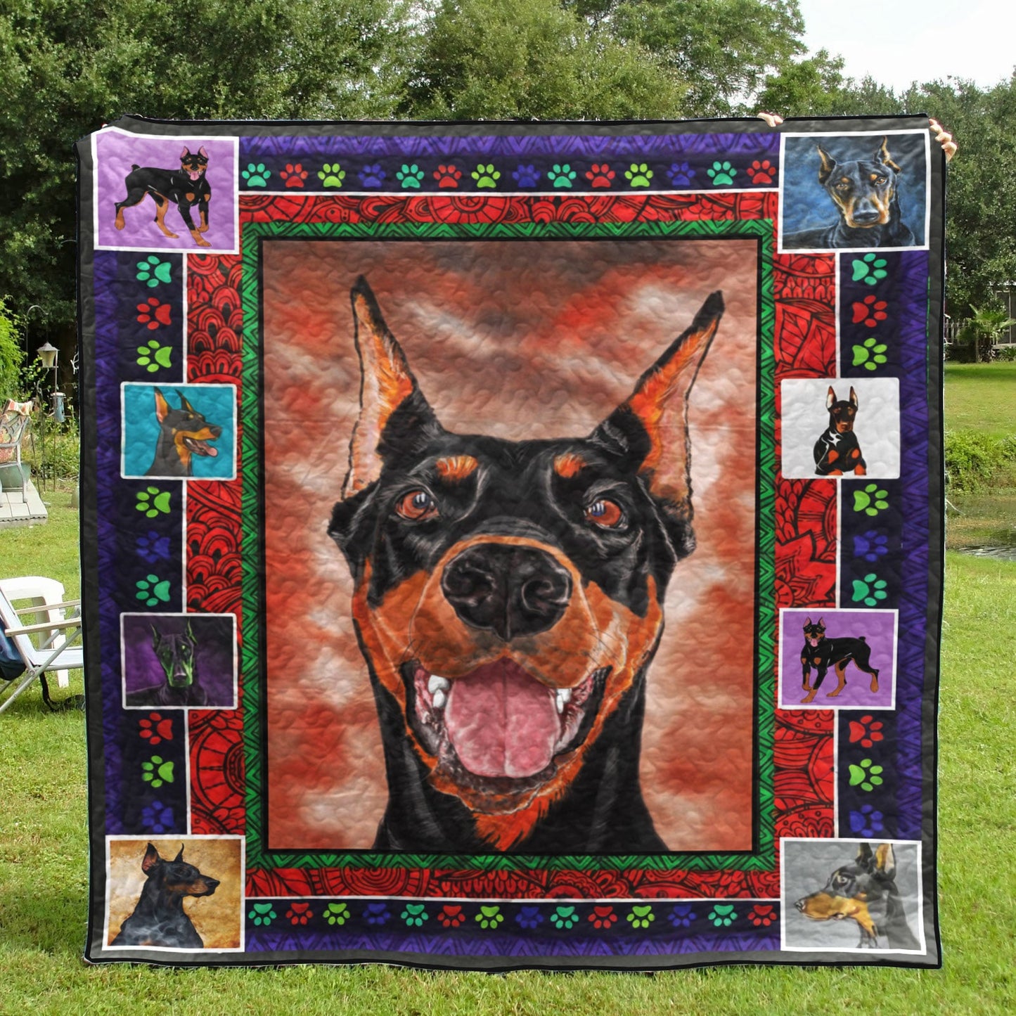 Doberman CLA3010022Q Quilt Blanket