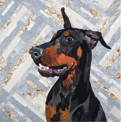 Doberman Pinscher CLM0211154 Quilt Blanket