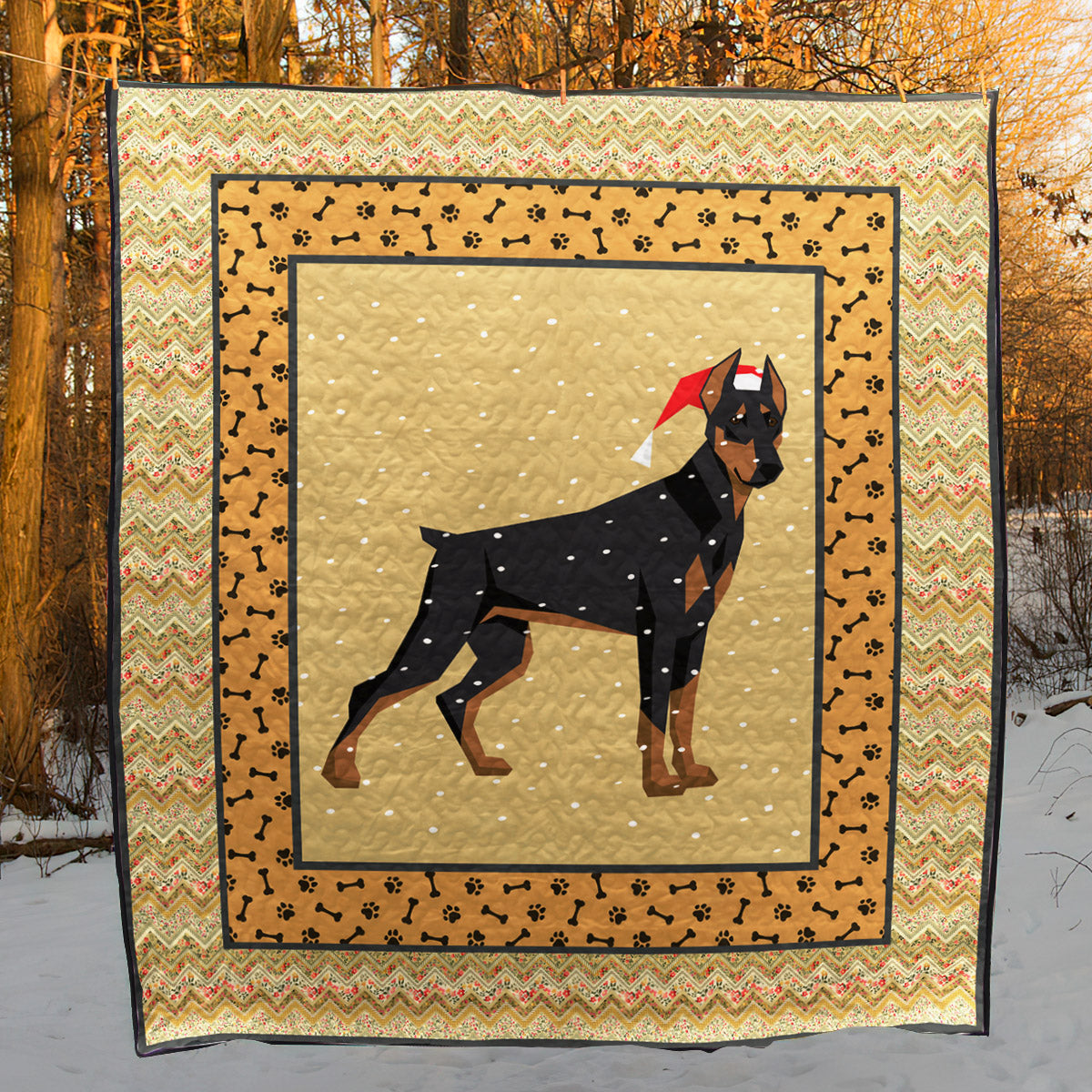 Doberman Pinscher Dog TD2709297 Quilt Blanket