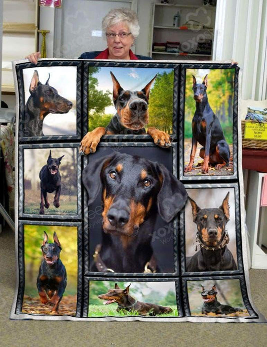 Doberman CL05100159MDF Sherpa Fleece Blanket
