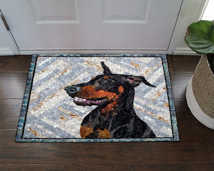 Doberman Dog CL31100478MDD Non-slip Door mats